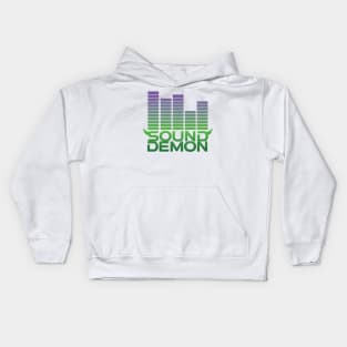 Sound Demon Green Purple Kids Hoodie